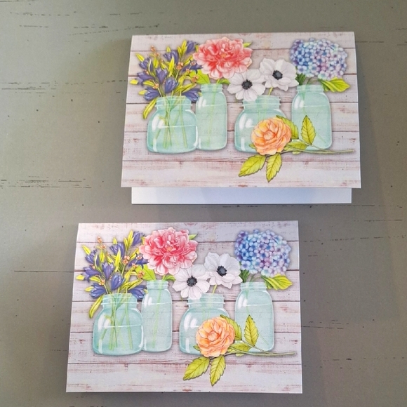 Mason Jars Note Cards - Picture 1 of 5